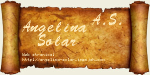 Angelina Solar vizit kartica